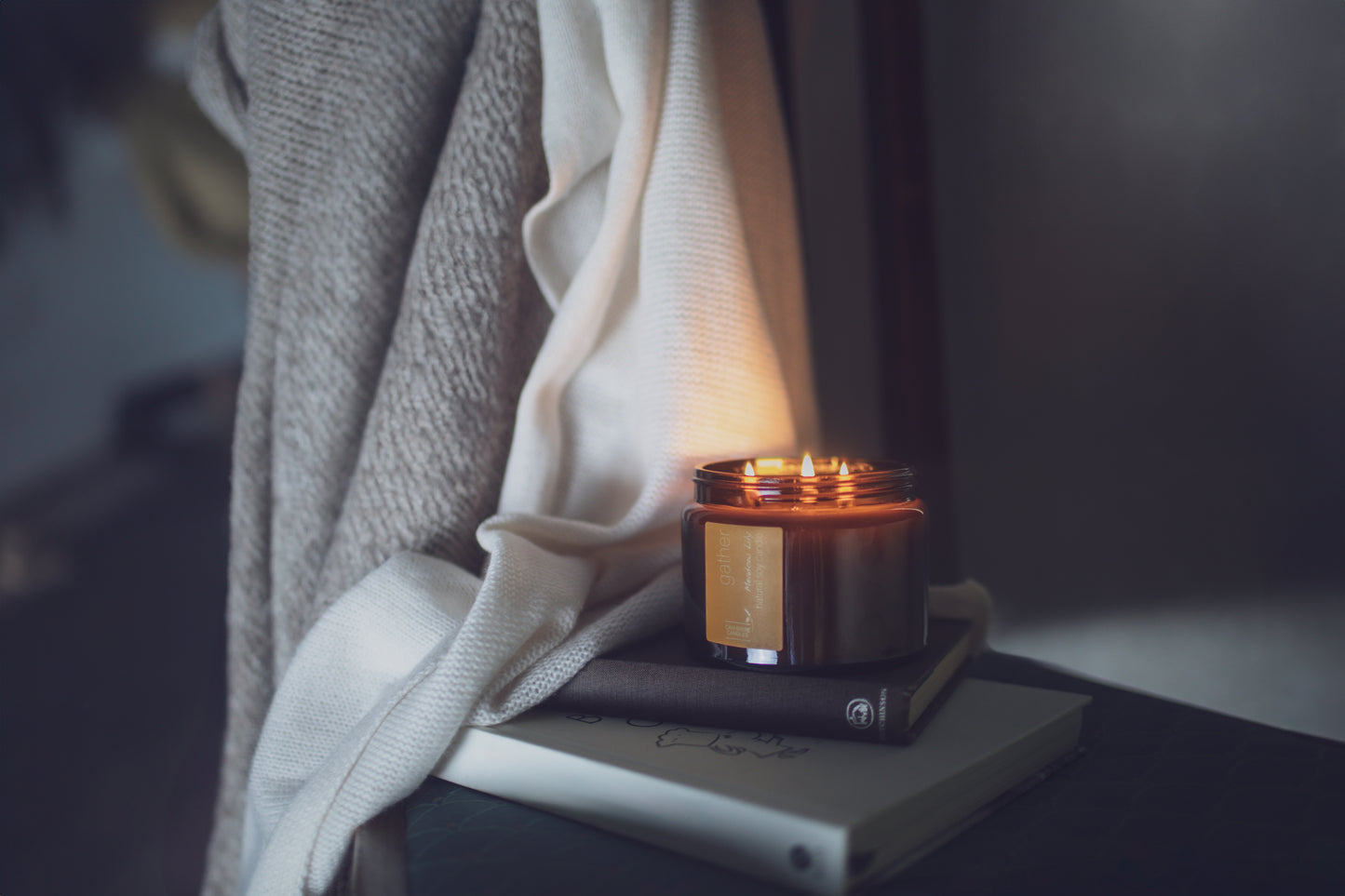 Gather Natural Soy Large 3 Wick Candle (Meadow Lily)