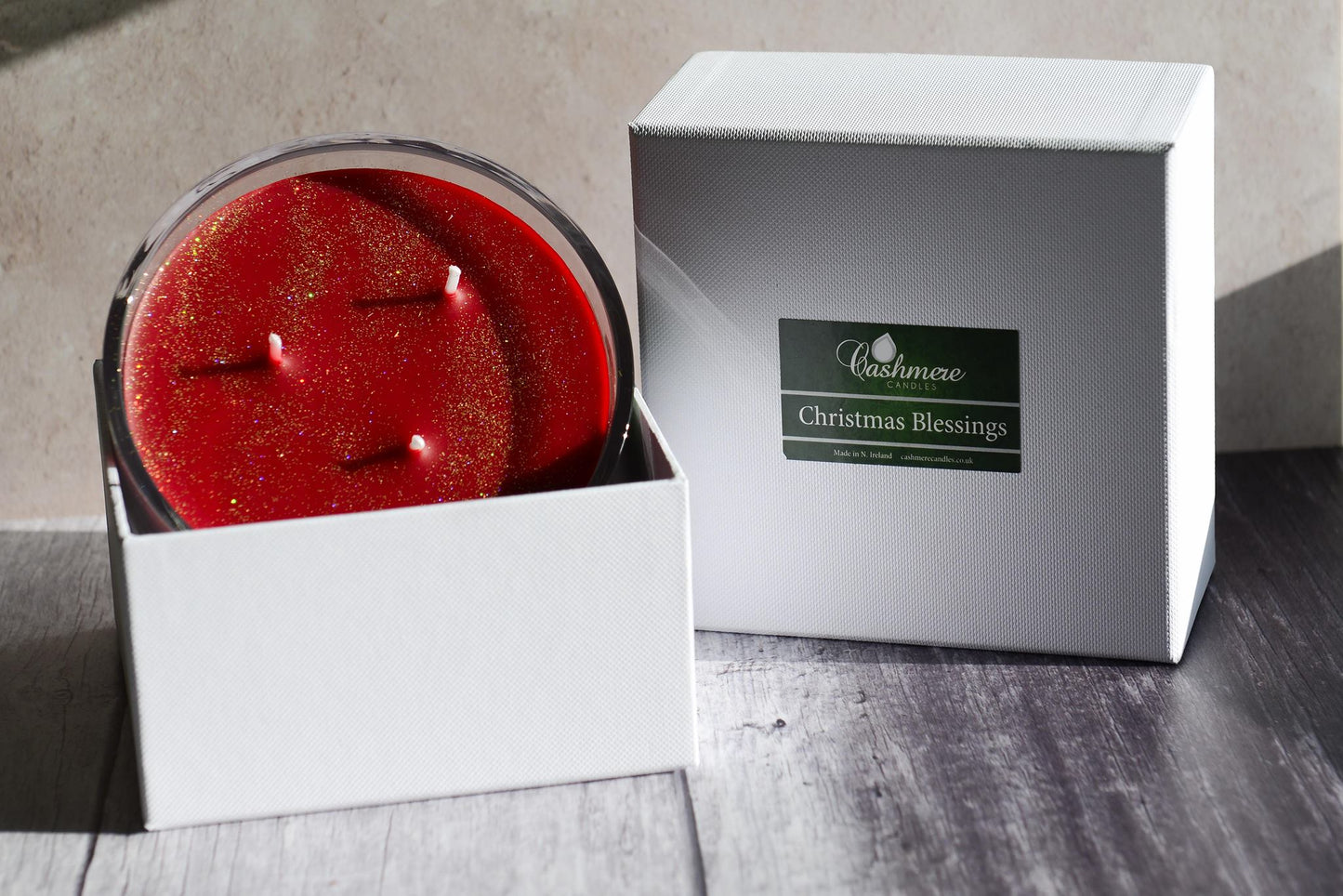 Christmas Blessings Large Boxed 3 Wick Candle