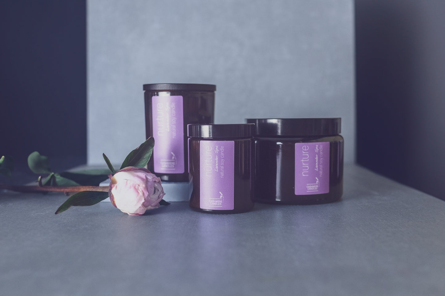 Nurture Natural Soy Large 3 Wick Candle (Lavender Spa)